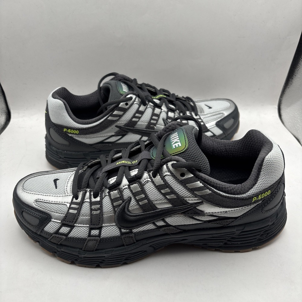 Nike P-6000 Grey Fog Volt Black Men's Sports Sneaker IQ0577-025